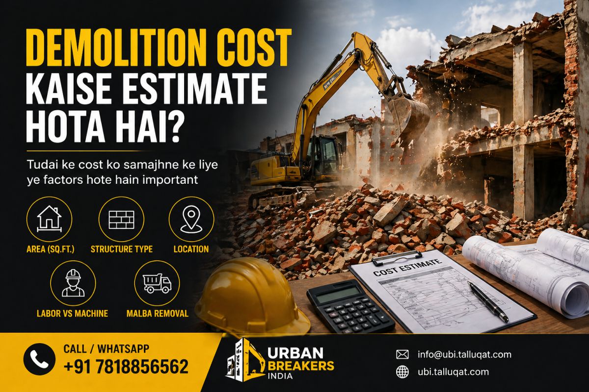 🏗️ Demolition Cost Kaise Estimate Hota Hai?